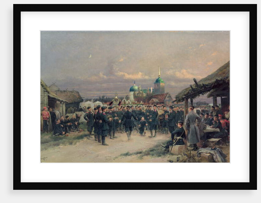 Chorus of the Fourth Infantry Battalion at Tsarskoe Selo, 1889 by Jean-Baptiste Edouard Detaille