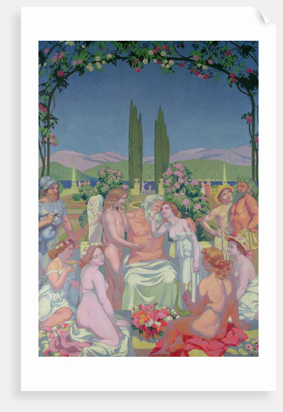 In the Presence of the Gods, Jupiter Grants Immortality to Psyche and Celebrates her Marriage with Cupid, 1908 by Maurice Denis