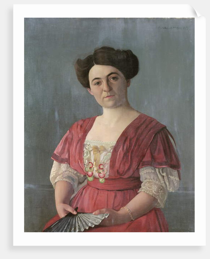 Portrait of Mme Haasen, 1908 by Felix Edouard Vallotton