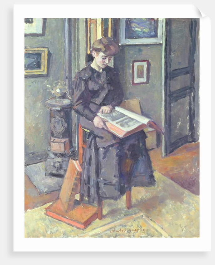 Girl Reading a Book, 1906 by Charles Francois Prosper Guerin