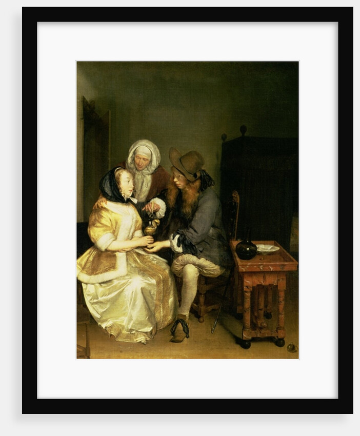 The Glass of Lemonade by Gerard ter Borch or Terborch