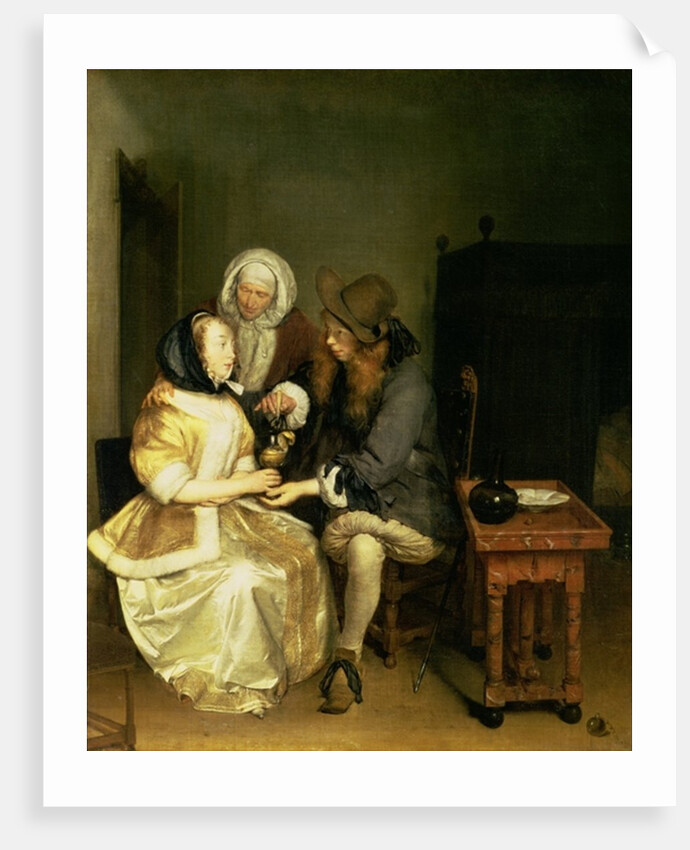 The Glass of Lemonade by Gerard ter Borch or Terborch