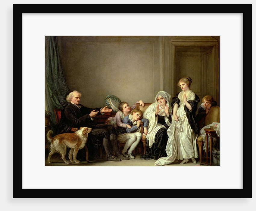 A Visit to the Priest, 18th century by Jean Baptiste Greuze