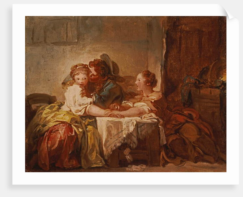 The Prize of a Kiss, 1760 by Jean-Honore Fragonard