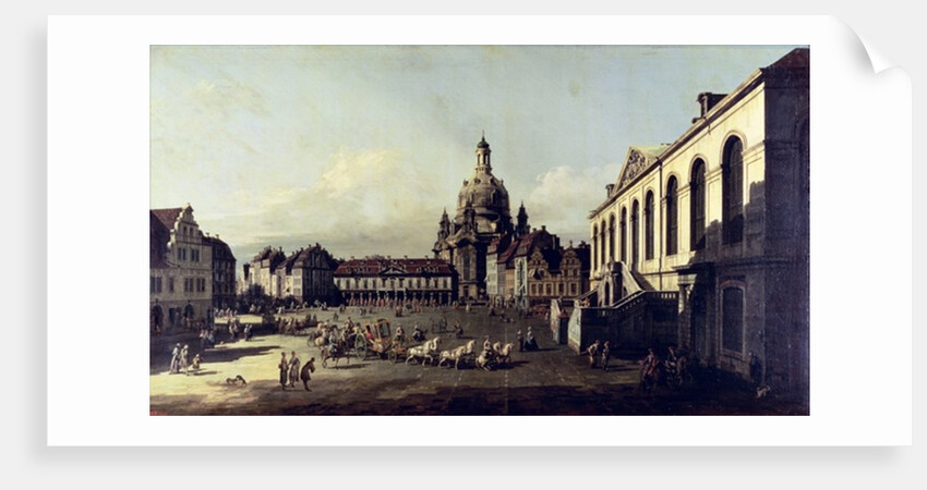 The Neuer Marktplatz in Dresden, 1747 by Bernardo Bellotto