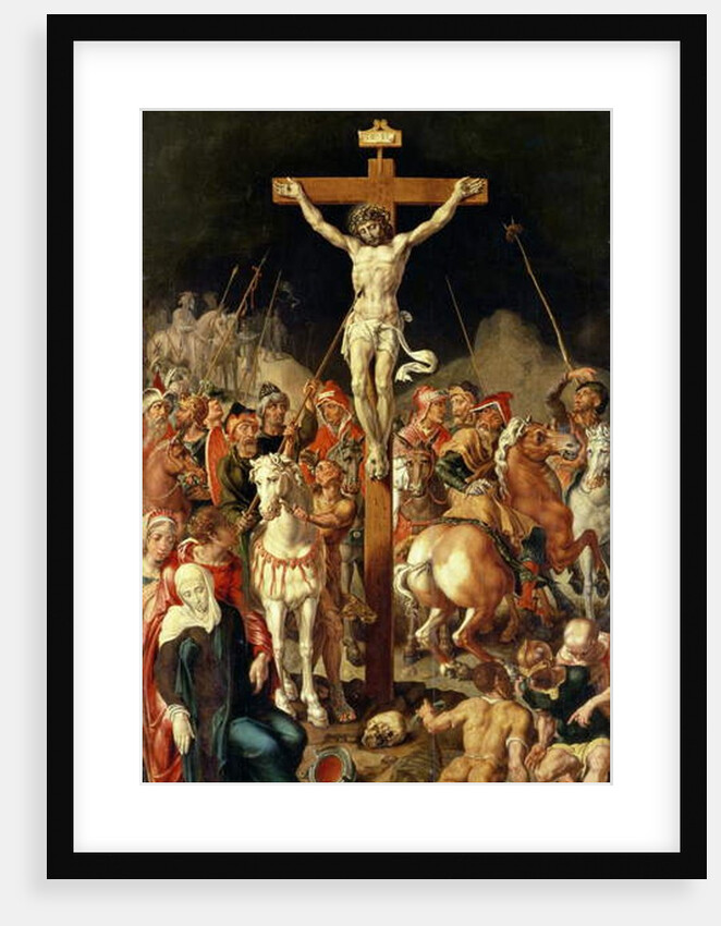 Calvary, central panel of a triptych by Maerten van Heemskerck