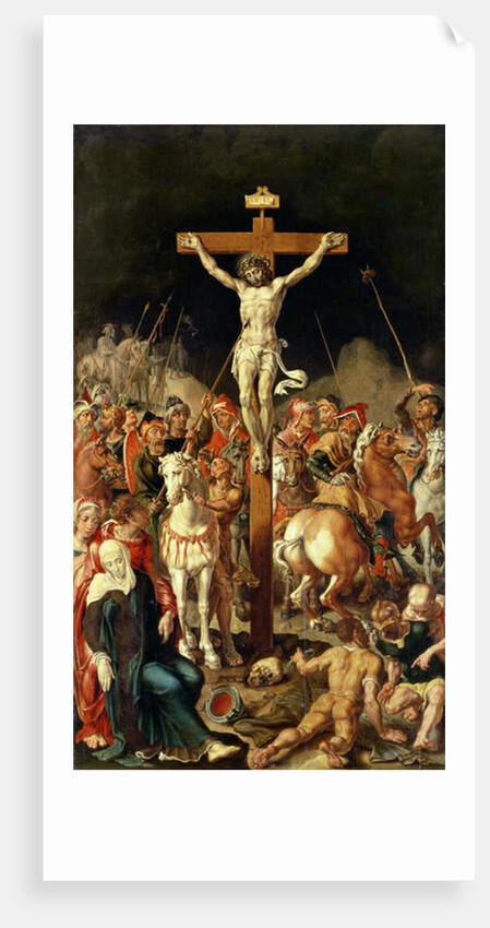 Calvary, central panel of a triptych by Maerten van Heemskerck