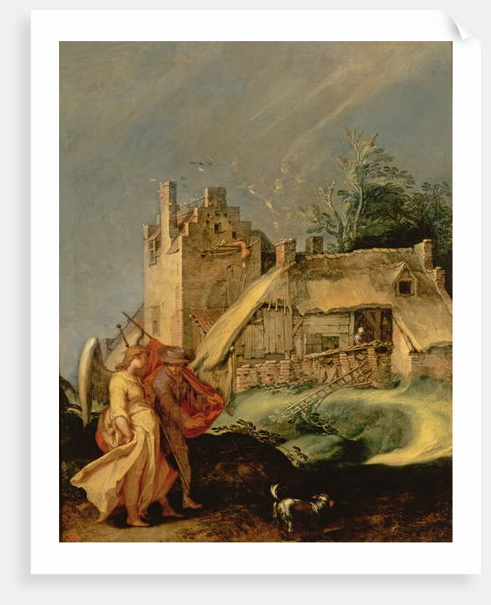 Landscape with Tobias and the Angel, 1610-15 by Abraham Bloemaert