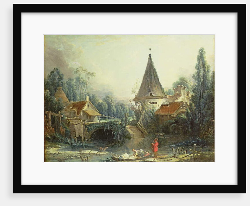 Landscape near Beauvais, early 1740s by Francois Boucher