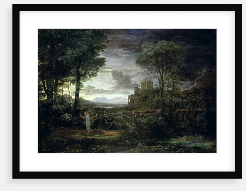 Landscape with Jacob Wrestling with the Angel, or Night, 1672 by Claude Lorrain