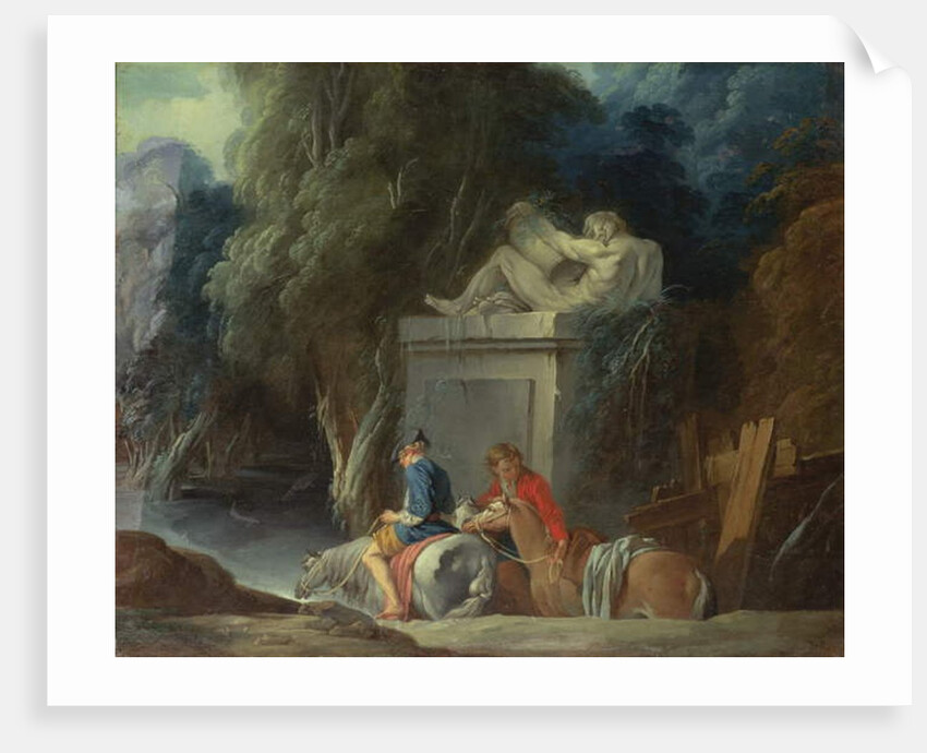 Crossing the Ford, late 1730s by Francois Boucher