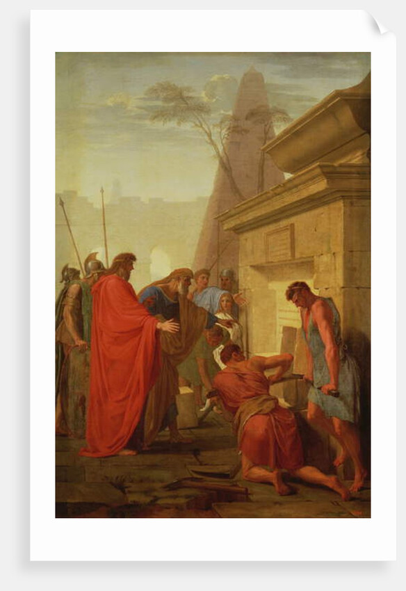 Darius Hystaspes Opens the Tomb of Nitocris, c.1649 by Eustache Le Sueur