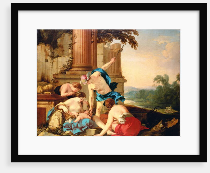 Mercury Entrusts Bacchus to the Care of the Nymphs, 1638 by Laurent de La Hire or La Hyre