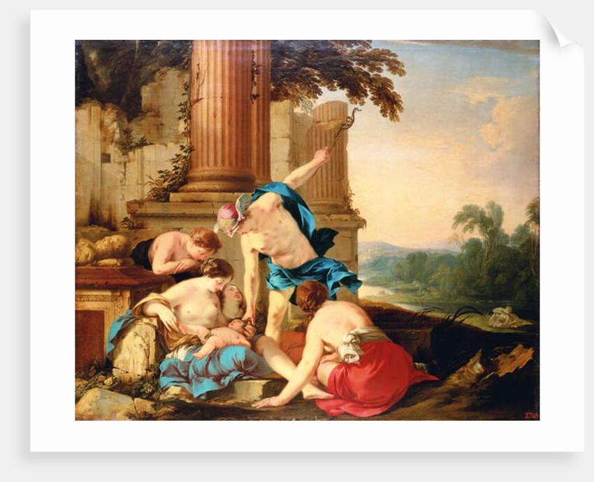 Mercury Entrusts Bacchus to the Care of the Nymphs, 1638 by Laurent de La Hire or La Hyre