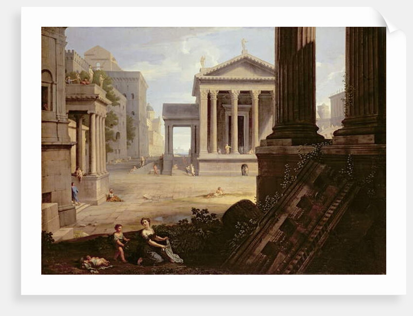 Square in an Ancient City, late 1630s by Jean Lemaire