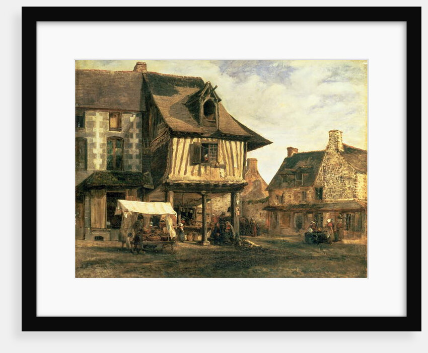 Market Place in Normandy, c.1832 by Pierre Etienne Theodore Rousseau