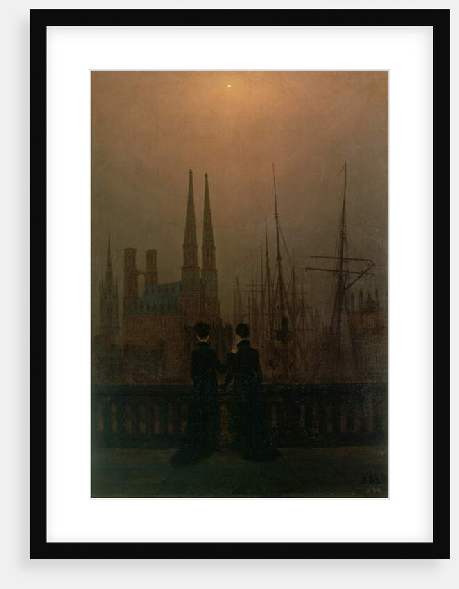 Night in a Harbour, c.1818-20 by Caspar David Friedrich