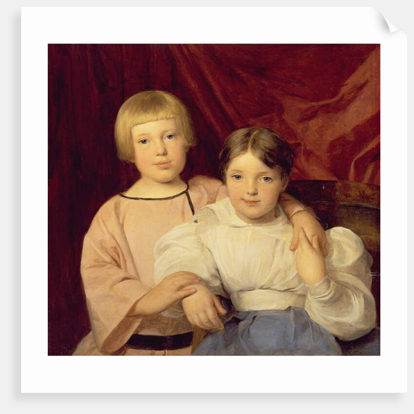 Children, 1834 by Ferdinand Georg Waldmuller