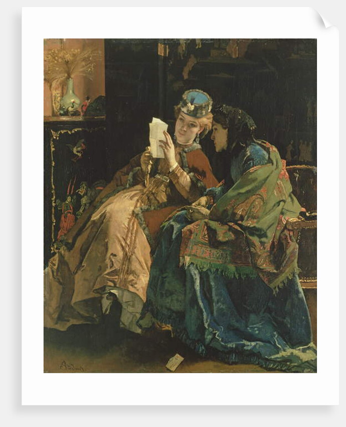 Reading the Letter by Alfred Emile Stevens