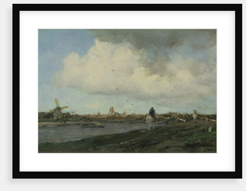 Landscape with Windmills, 1890-5 by Jacob Henricus or Hendricus Maris