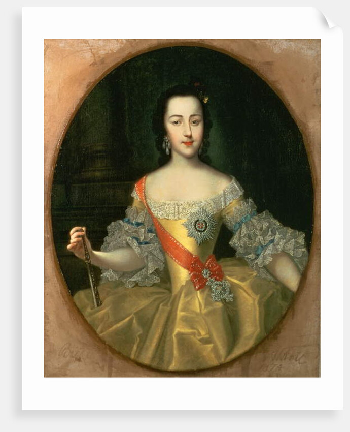 Portrait of Grand Duchess Yekatrina Alexeyevna, later Catherine II, c.1745 by Georg Christoph Grooth
