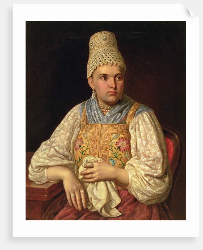 Portrait of Anna Petrovna Filatova, c.1840 by Russian School