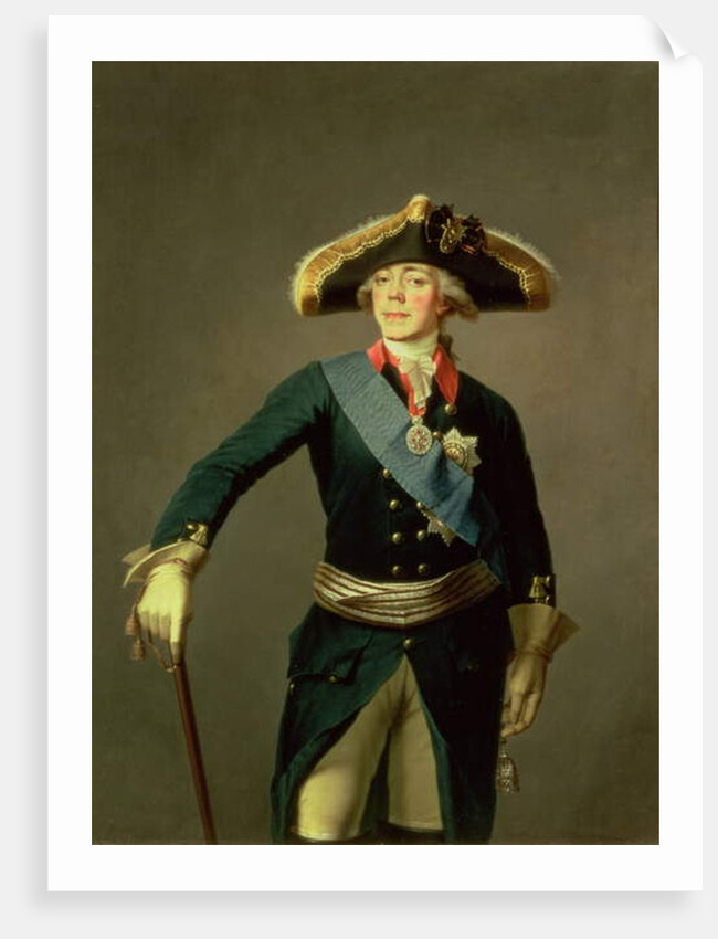 Portrait of Paul I, 1796-7 by Stepan Semenovich Shchukin