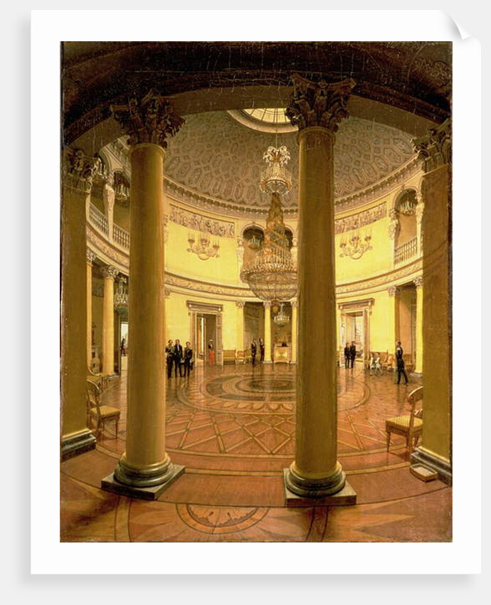 Interior of the Rotunda in the Winter Palace, 1834 by Yefim Tukharinov