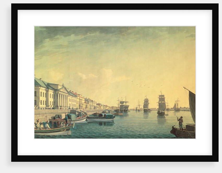 The English Embankment by the Senate, 1801 by Benjamin Patersson
