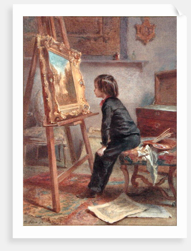 The Young Connoisseur, 1869 by Pierre Edouard Frere