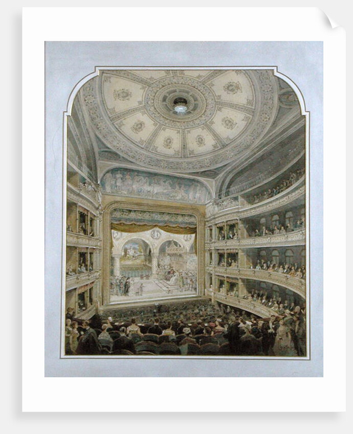 Design for a Theatre, c.1860 by French School