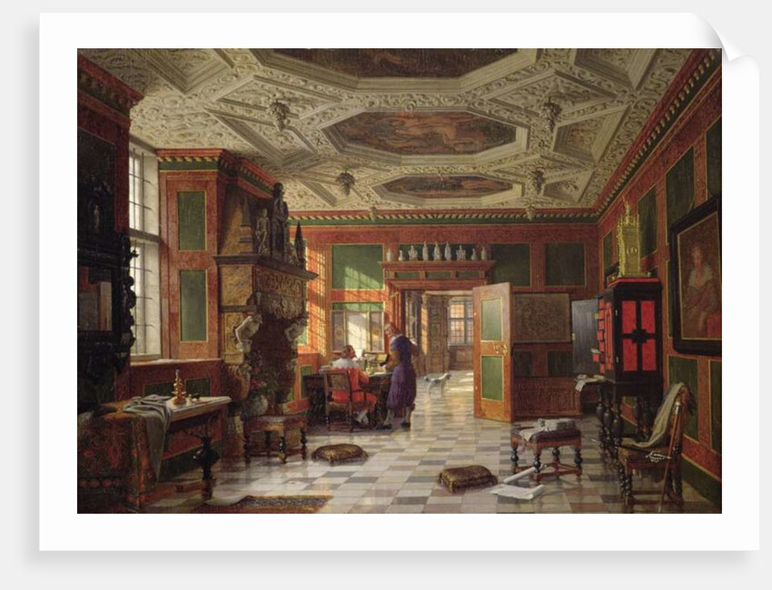 Interior of the Rosenburg Palace, Copenhagen by Heinrich Hansen