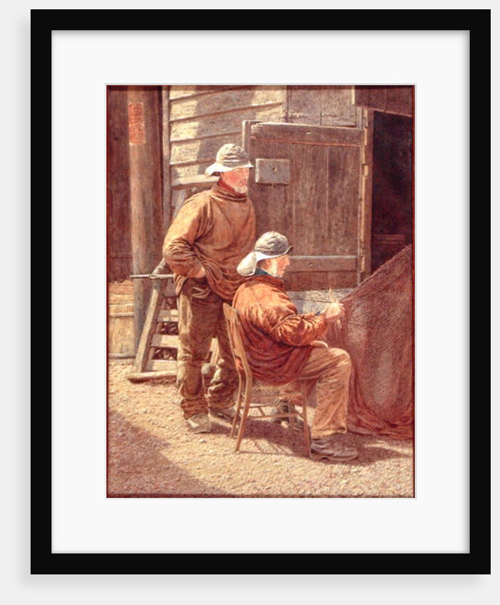 Mending the Nets, Hastings, 1909 by William Biscombe Gardner