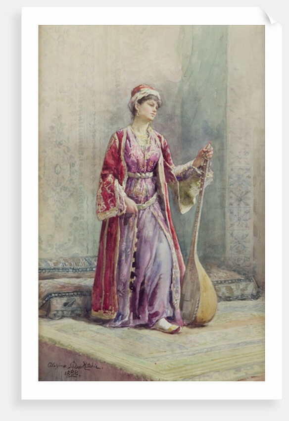 A Harem Musician, 1888 by Alexina MacRitchie