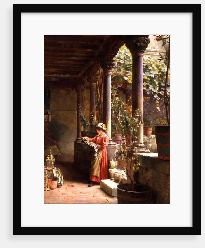 A Courtyard in Venice, 1896 by Henry Woods