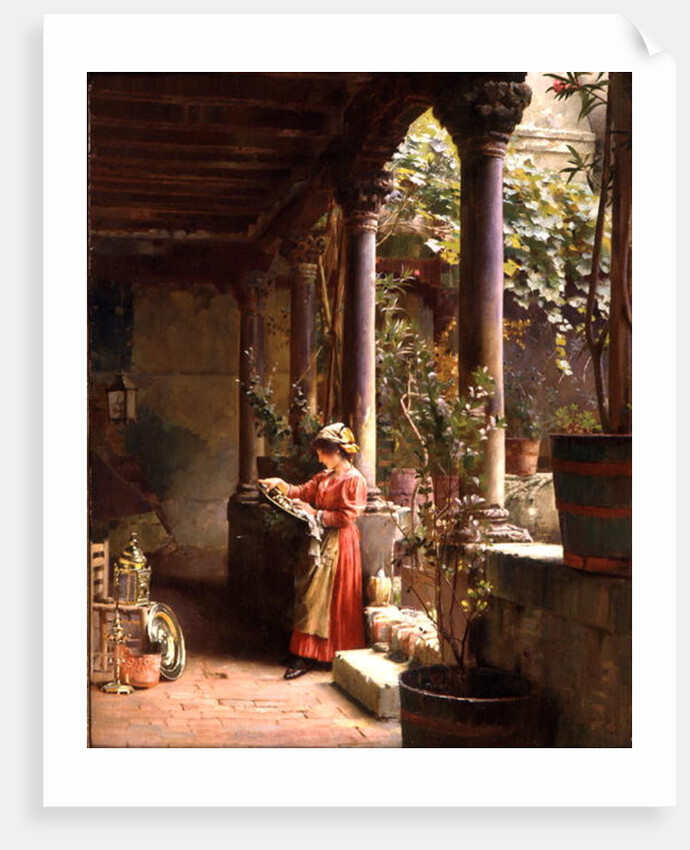 A Courtyard in Venice, 1896 by Henry Woods