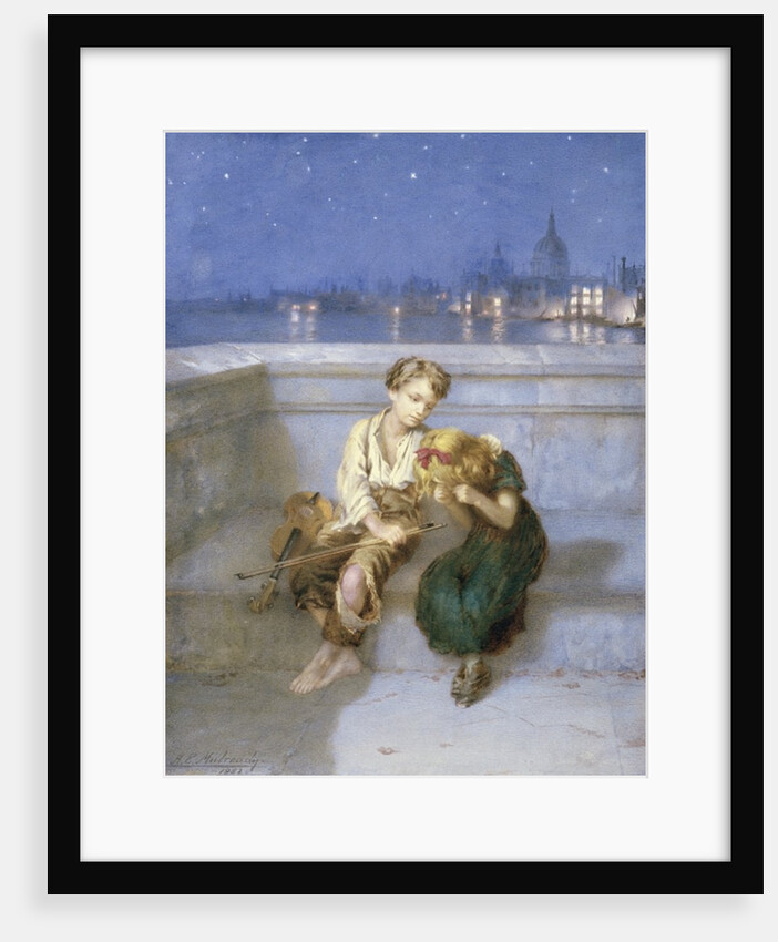 On Waterloo Bridge, London by Augustus Edward Mulready