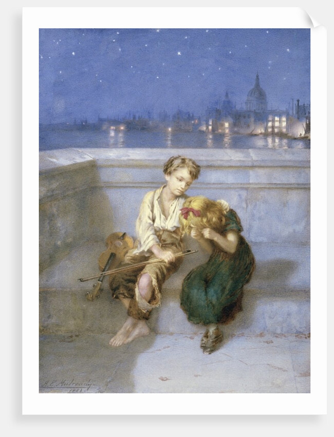 On Waterloo Bridge, London by Augustus Edward Mulready