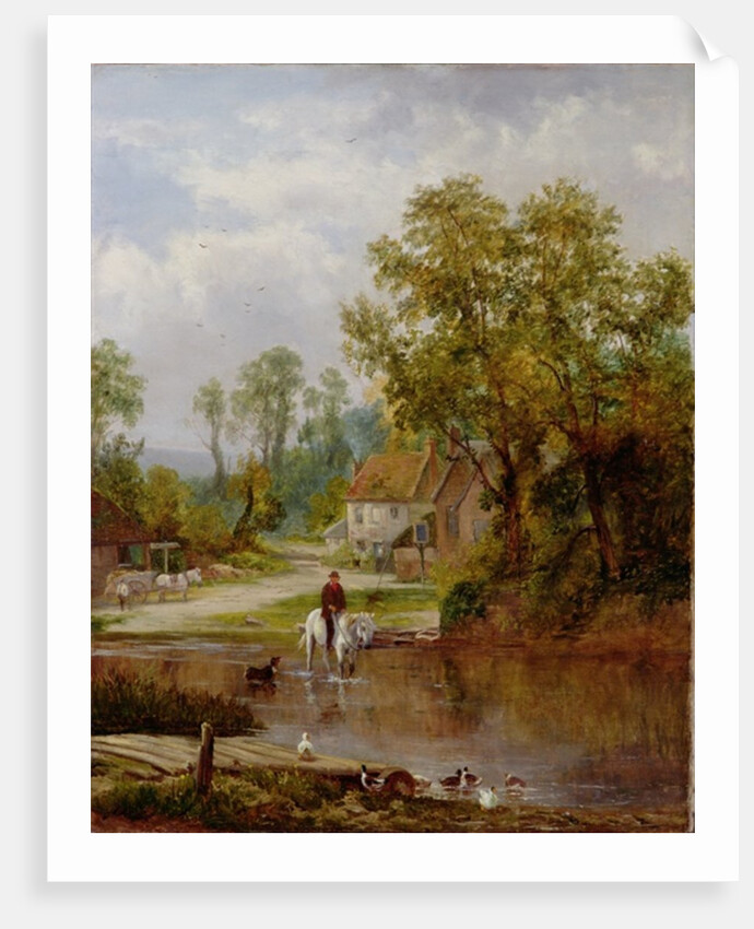 A ford on the River Arun by Sidney Clark