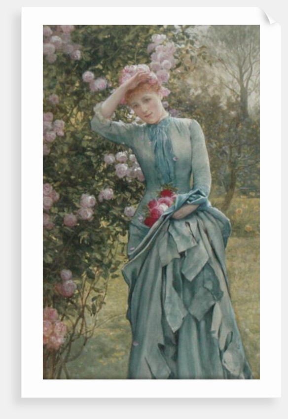 Gathering Roses, c.1880 by Edward Killingworth Johnson