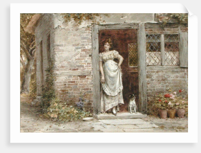 Waiting for the Post by George Goodwin Kilburne