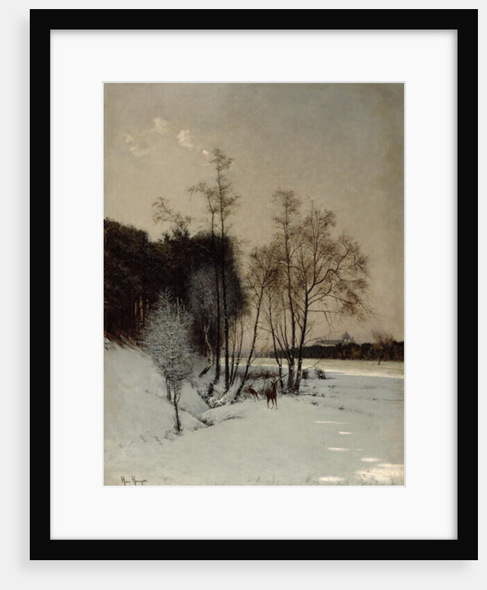 A Winter View in Posen, 1887 by Hans Hampke