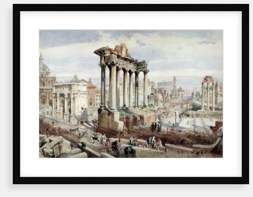 The Forum Romanum, Rome, c.1870 by J. Martin