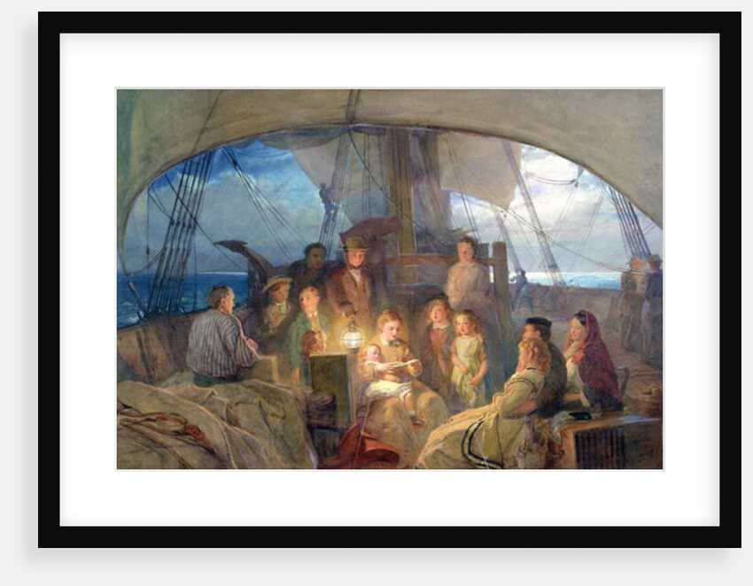 We are out in the ocean sailing to our home beyond the deep... by John Absolon