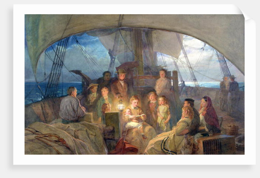 We are out in the ocean sailing to our home beyond the deep... by John Absolon