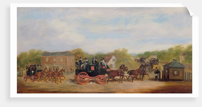 A Four-in-Hand Race at the Five Bells Tavern, New Cross by Herbert Jones