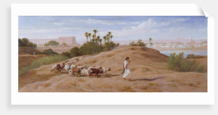 A Goat Herd near Cairo by Frederick Goodall