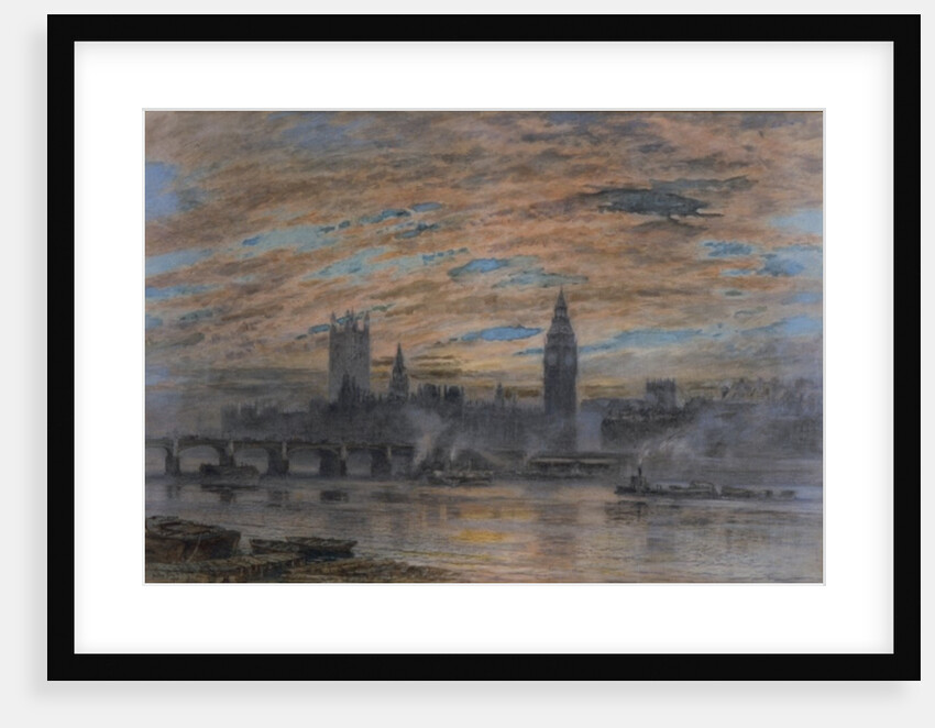 Westminster from the Surrey Bank, 1922 by Joseph Arthur Palliser Severn