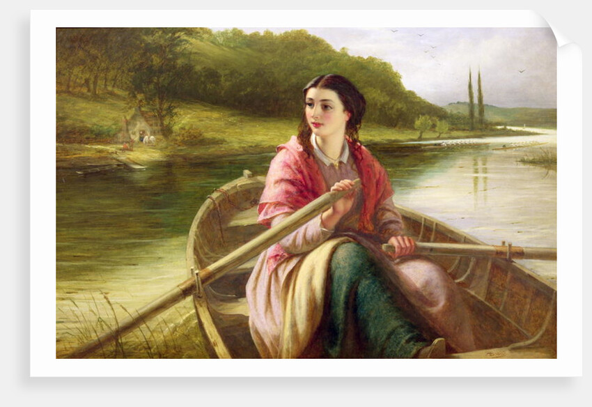 The Ferryman's Daughter, 1869 by Thomas Brooks