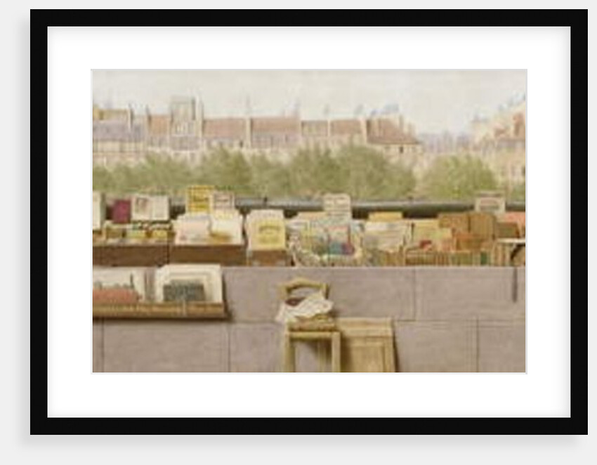 Book stalls along the River Seine, 1887 by Benjamin Walter Spiers